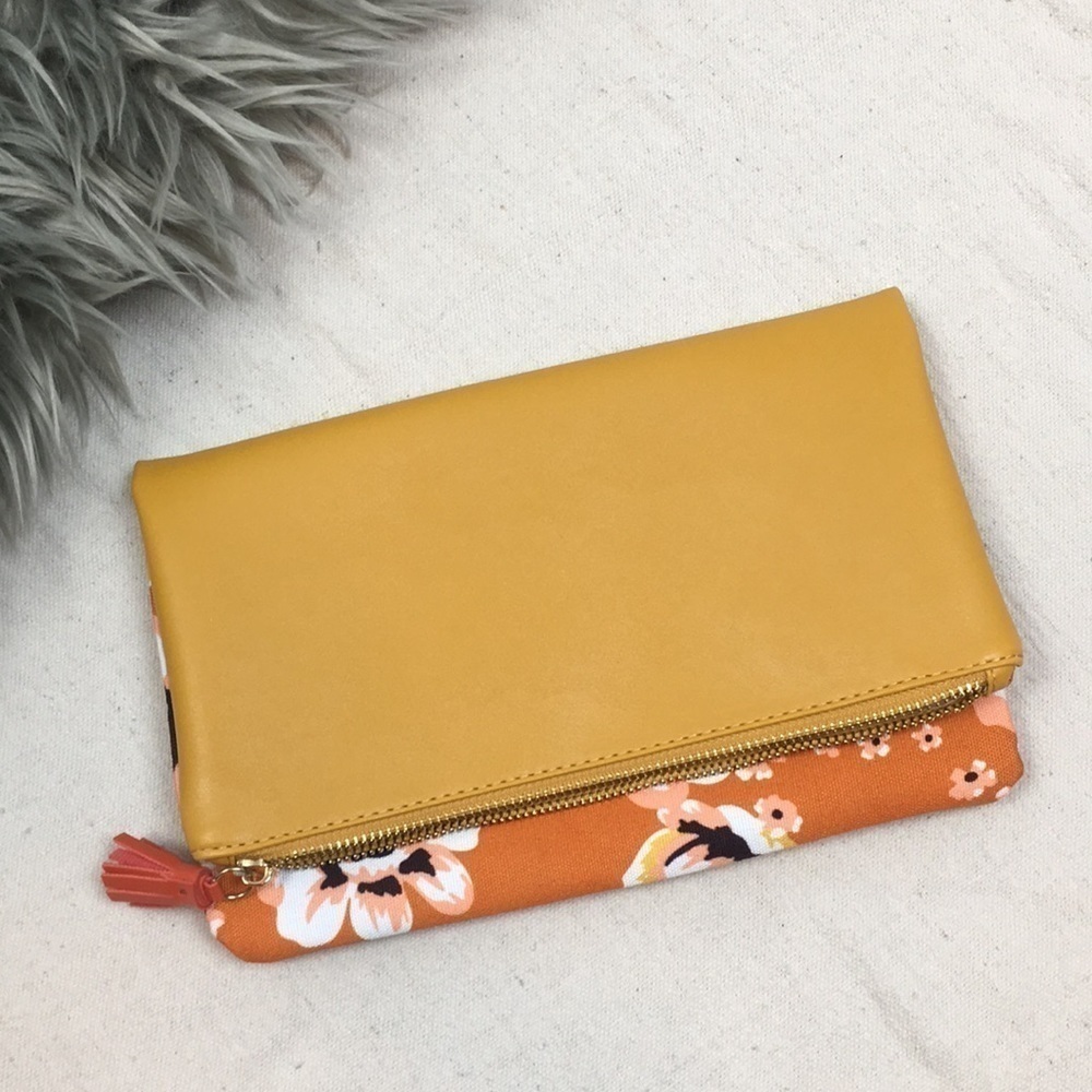 Rachel Pally Vegan Leather reversible clutch